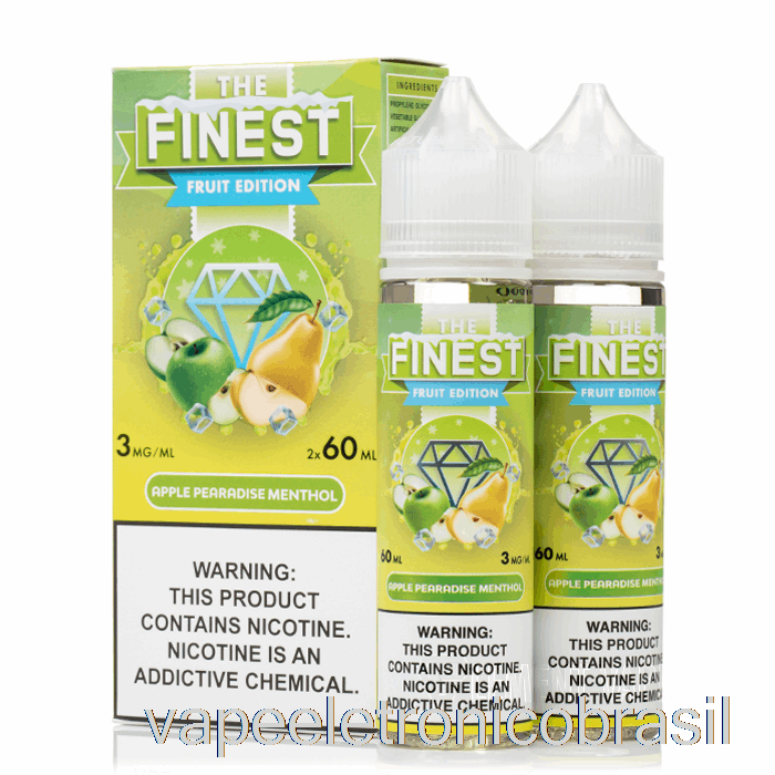 Vape Eletronico Apple Peradise Mentol - A Melhor Edição De Frutas - 120ml 0mg